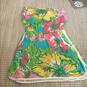 Lily Pulitzer strapless dress/cover up